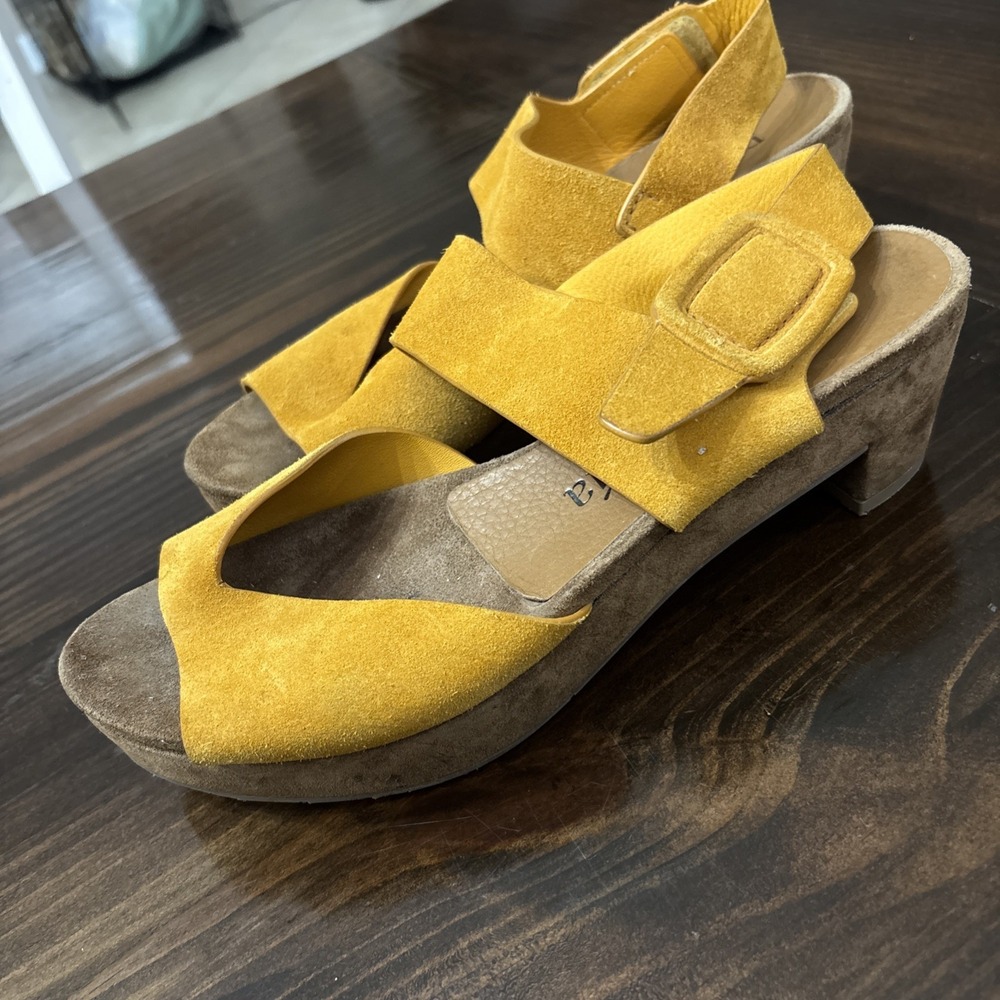 Pedro Garcia Suede Platform Sandals 39 US 9